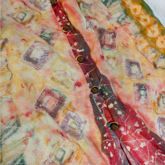 Boho Multicolor Printed Maxi Skirt - Picture 3 of 4
